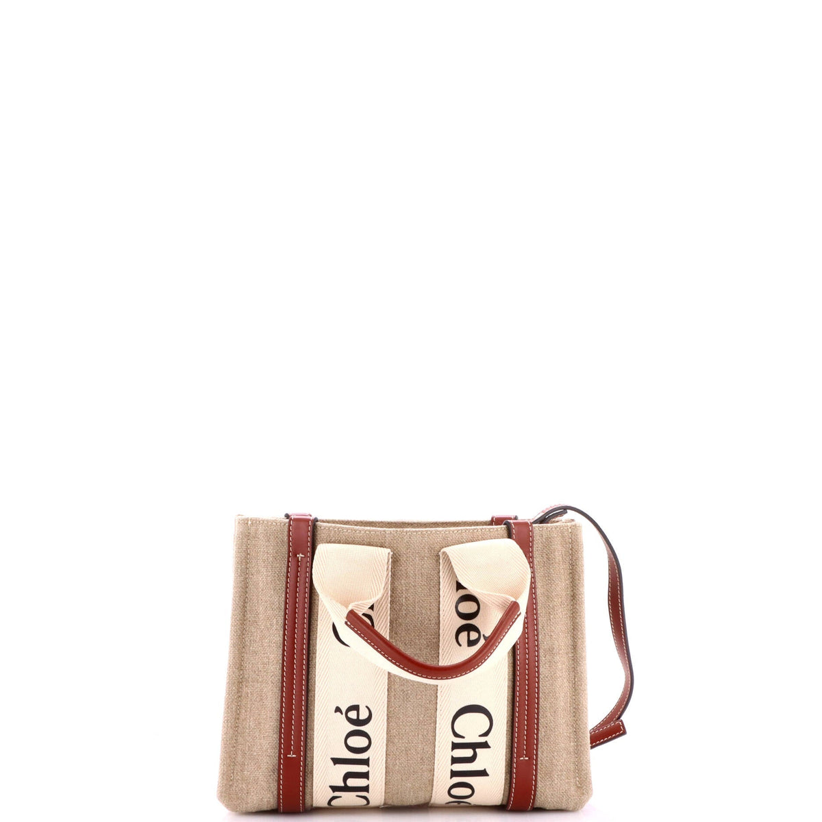 Woody Convertible Tote Canvas with Leather Small