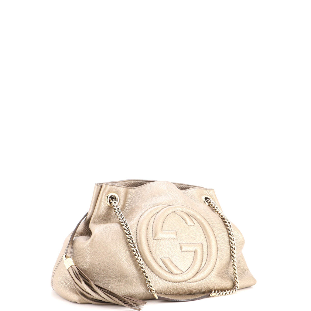 Soho Chain Strap Shoulder Bag Leather Medium