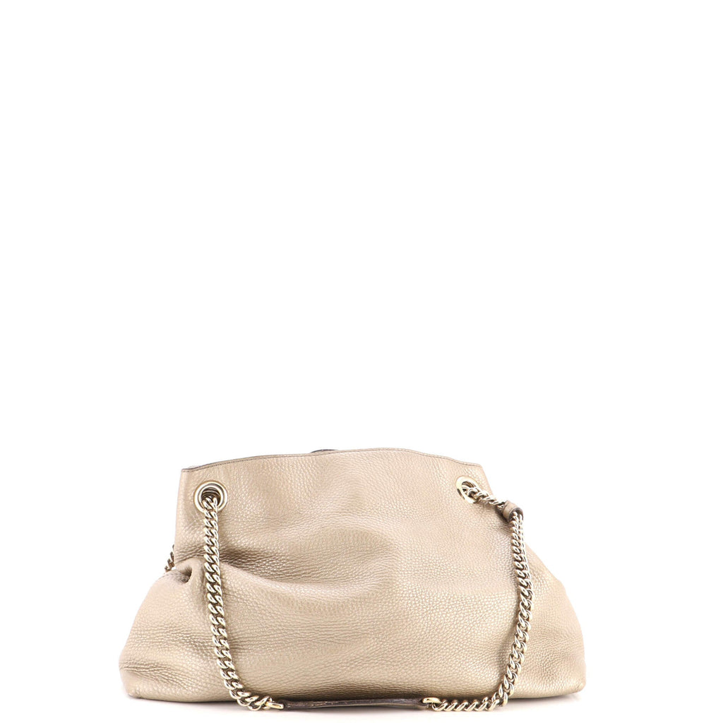 Soho Chain Strap Shoulder Bag Leather Medium