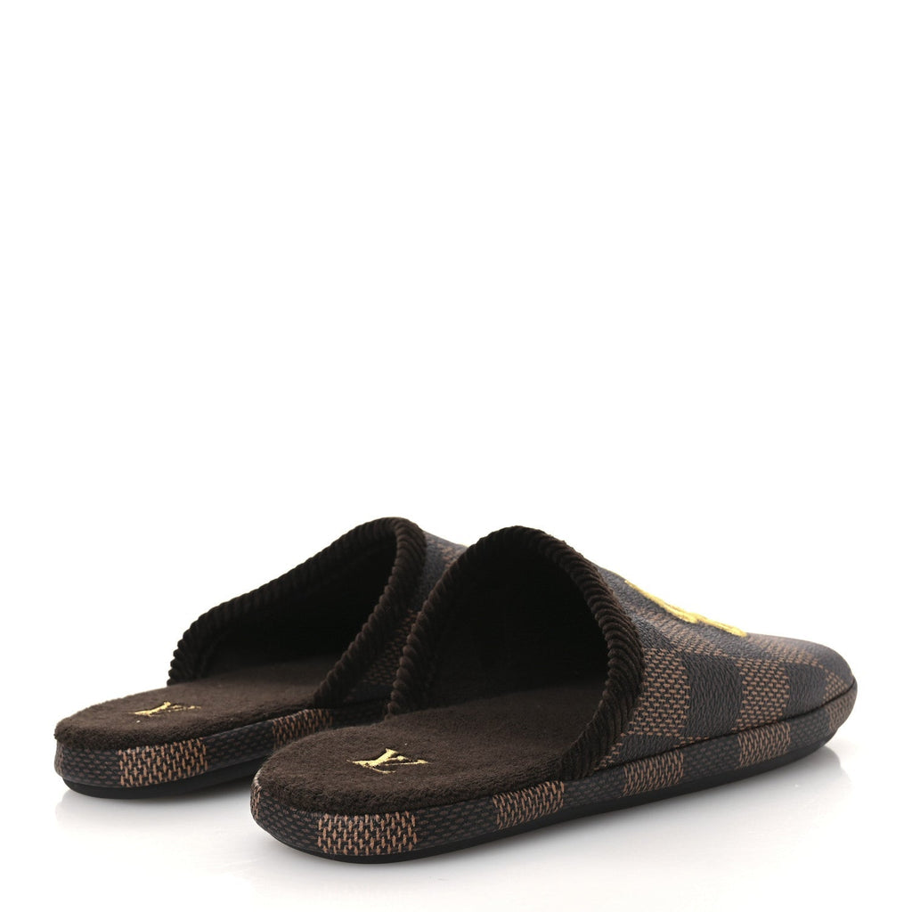Damier Ebene Palace Slippers 8 Mocha