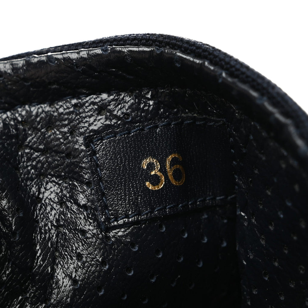 Toile Calfskin Espasneak Flat Sneaker 36 Obscur