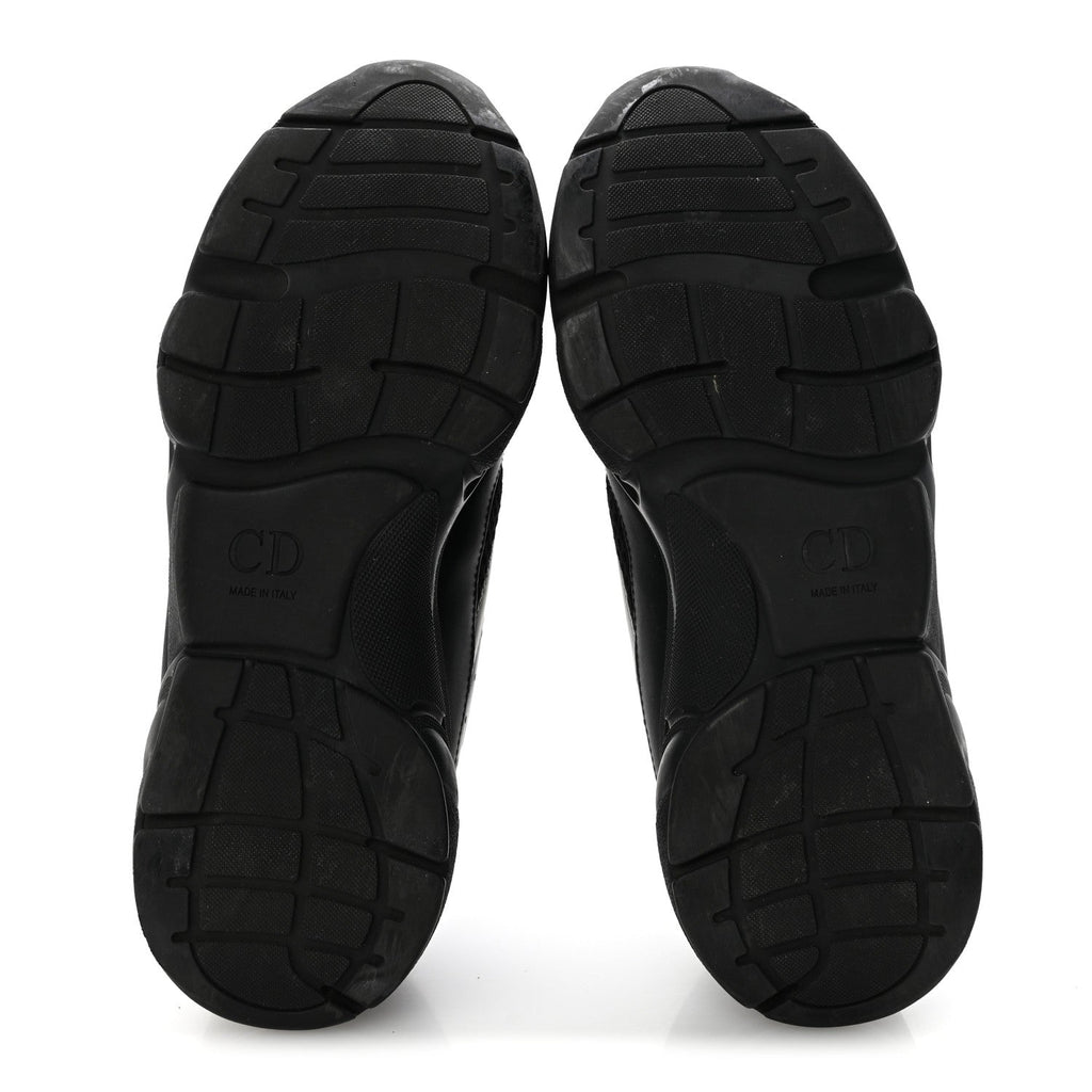 Technical Mesh Calfskin Mens B22 Sneakers 40 Black