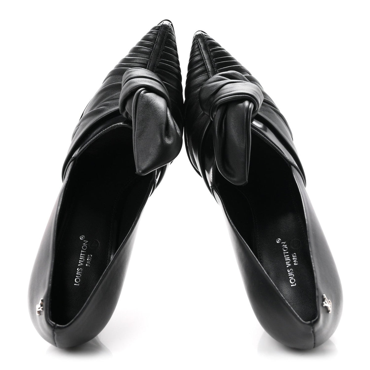 Calfskin Knot Pumps 37 Black