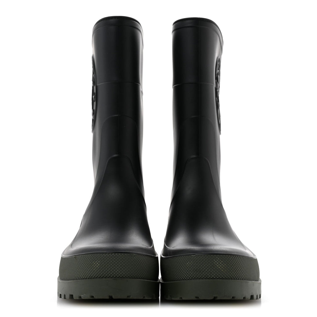 Rubber Diorunion Rain Boots 38 Black Military