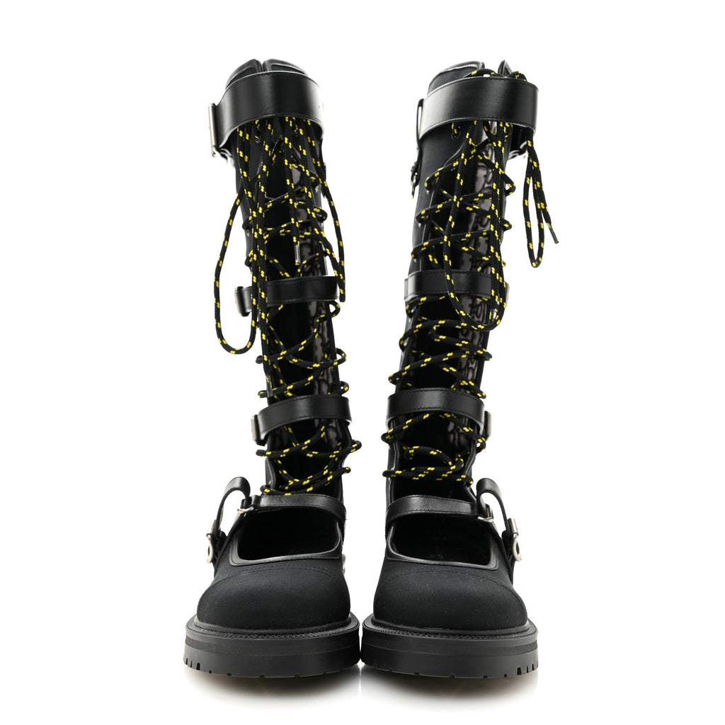 Technical Fabric Dioranger Lace Up High Boots 39.5 Black