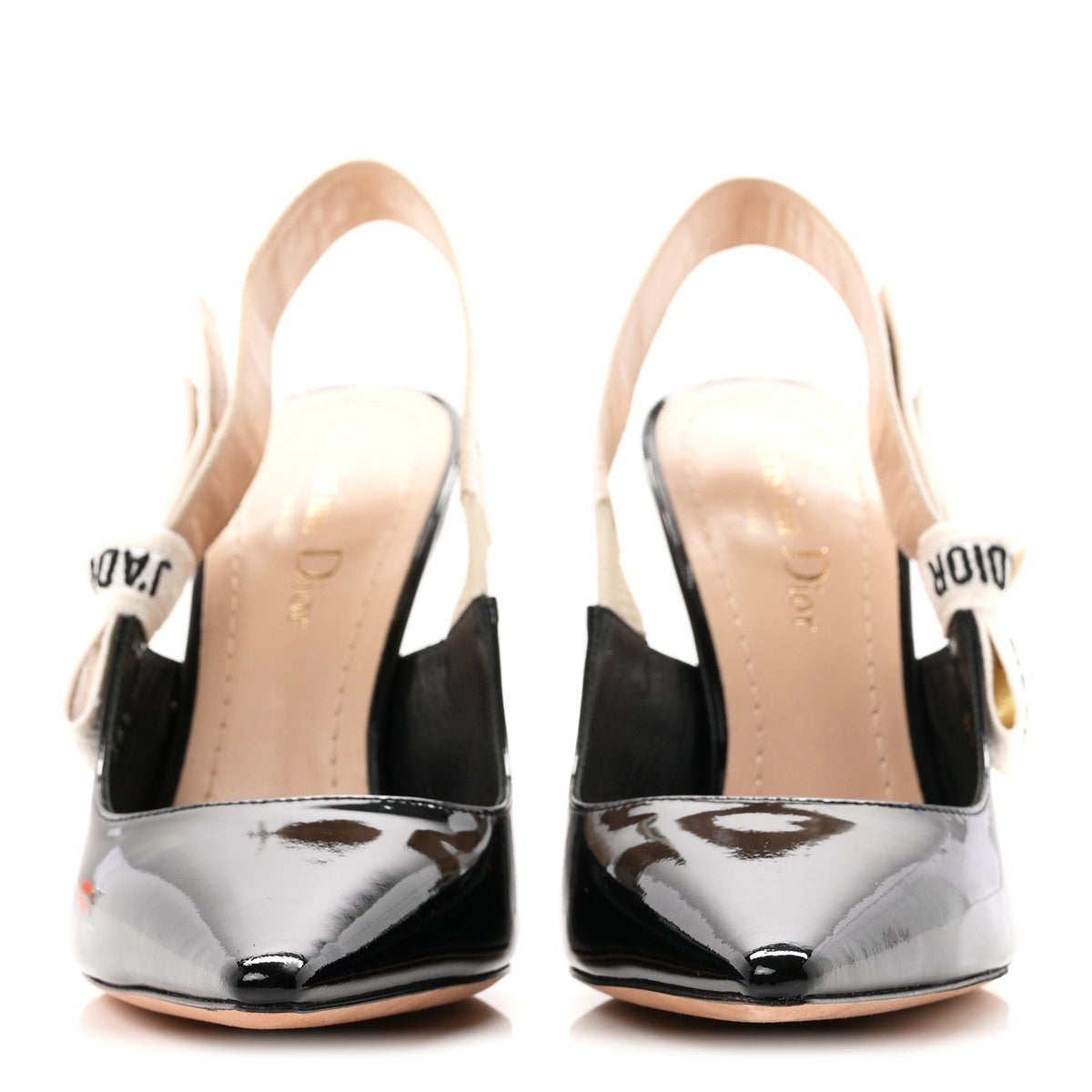 Patent Ribbon J'Adior Slingback 100mm Pumps 36.5 Black