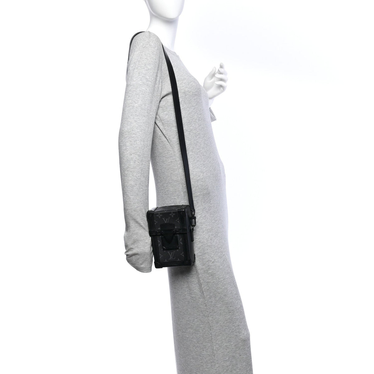 Monogram Eclipse Vertical Trunk Wearable Wallet Black