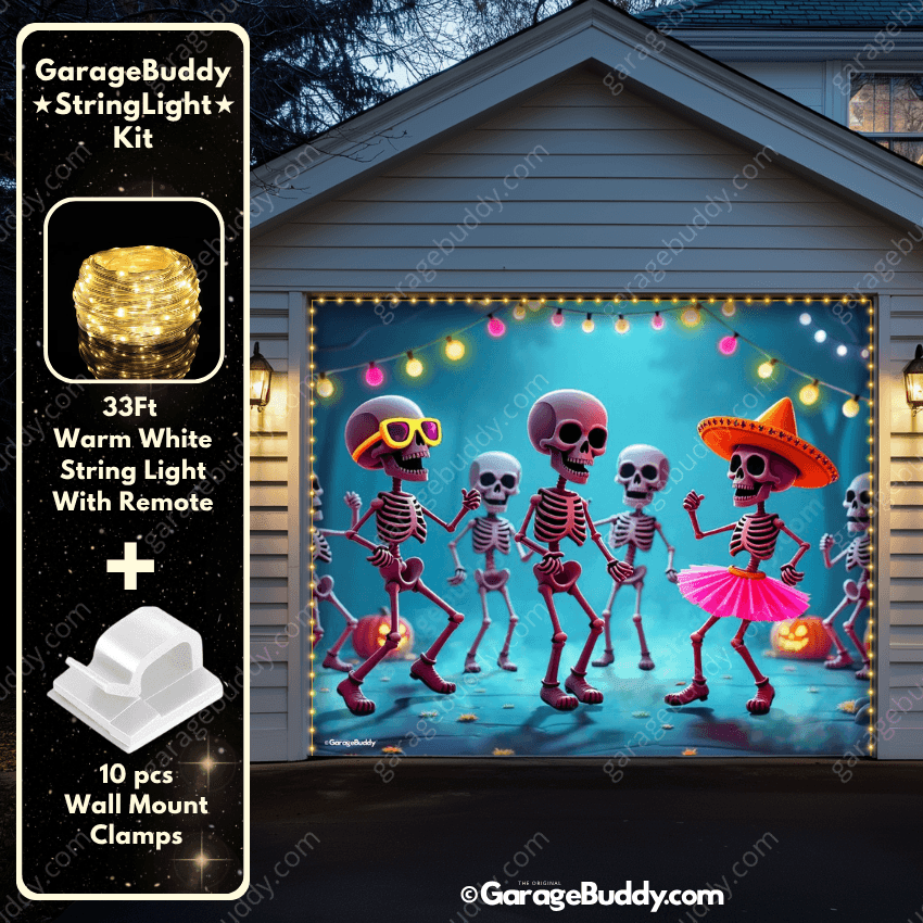Boogie Bones | Halloween Garage Door Cover