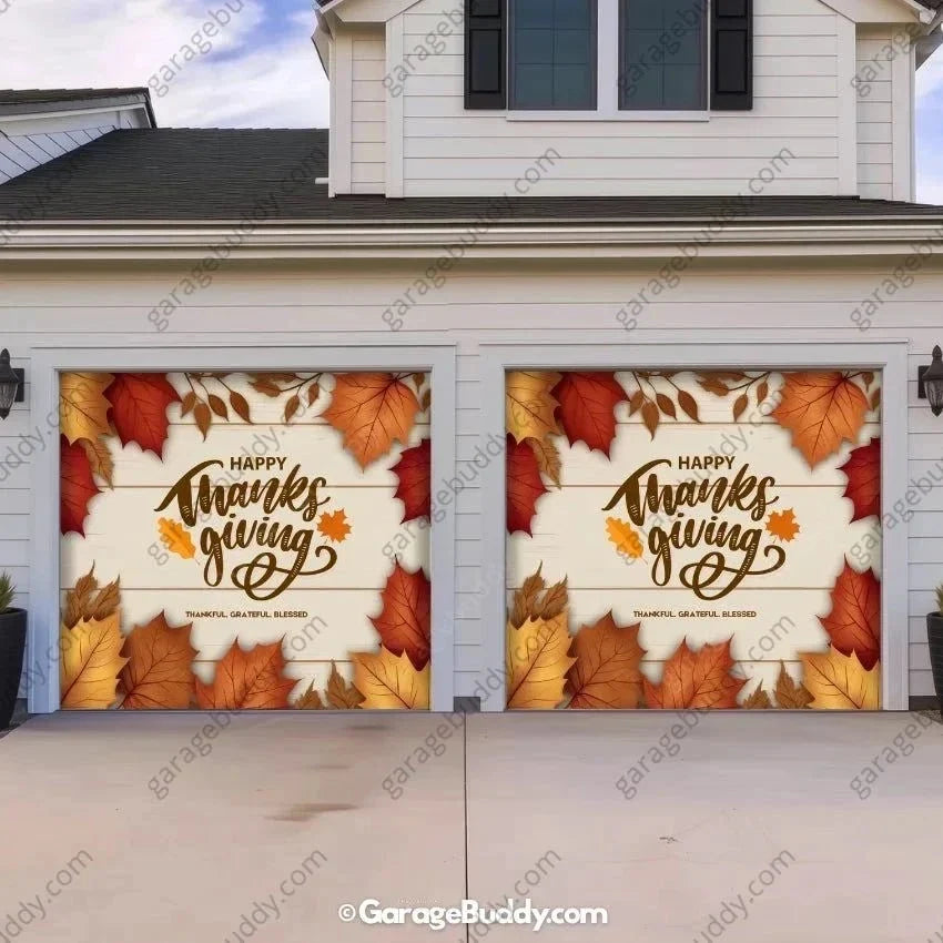 Happy Thanksgiving | Festive Garage Door Cover
