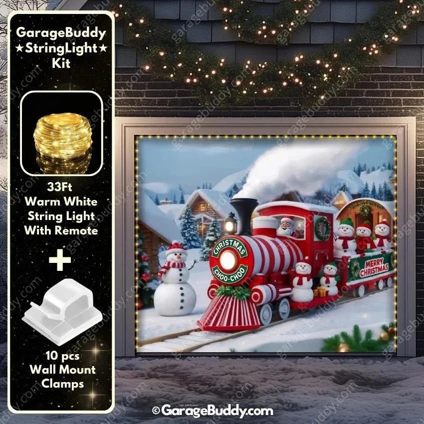 Christmas Choo-Choo | Christmas Garage Door Cover
