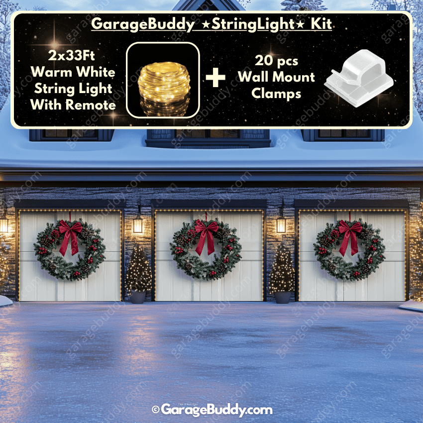 Christmas Wreath | Christmas Garage Door Cover
