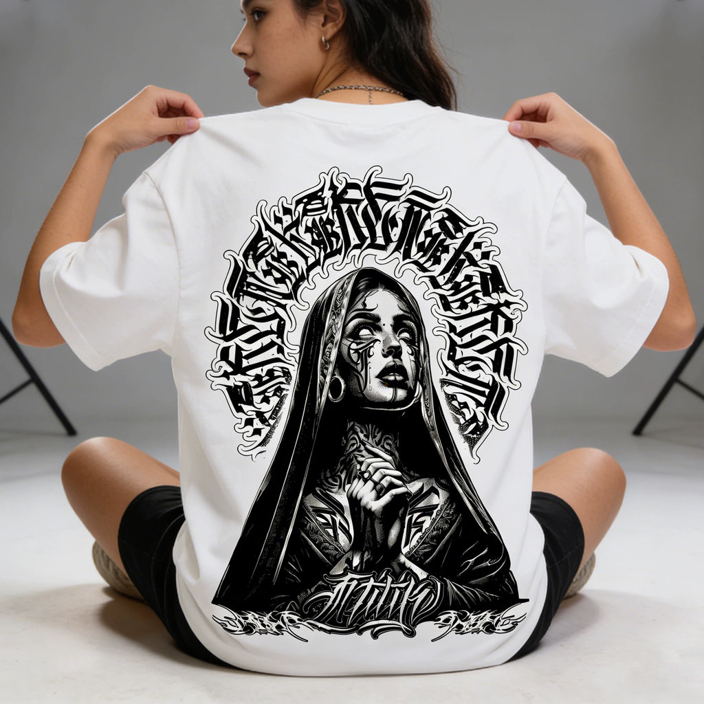 Trendy Tattoo West Coast Street Dance Chicano Cartoon Tattoo Artist American T-shirt Cotton Heavy Weight