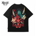 Original Fashion Brand American Short Sleeve T-shirt China-Chic Men and Women Japanese Prajna Tattoo Artist Summer Hip Hop Hip Hop