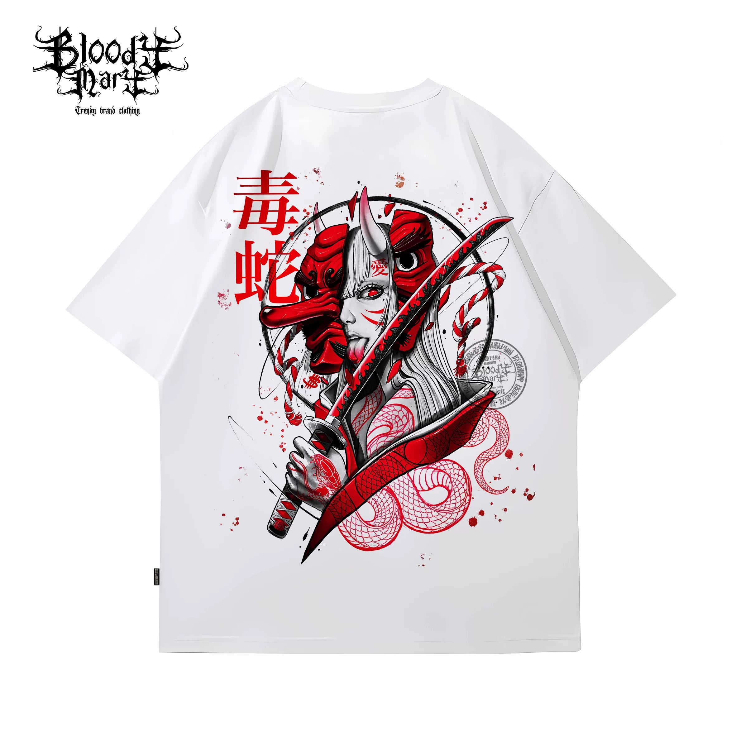 American street hip-hop cross flower font hip-hop American West Coast prayer hand T-shirt street dance tattoo artist