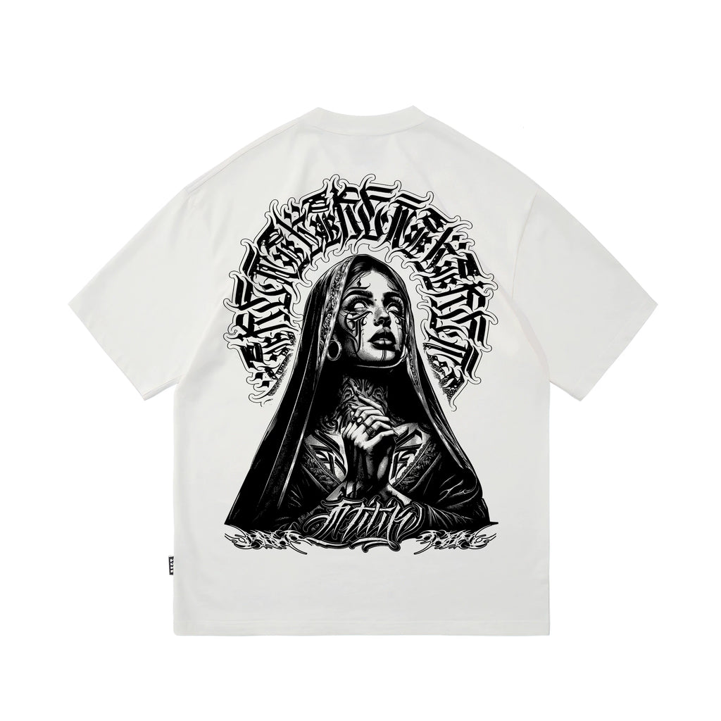 Trendy Tattoo West Coast Street Dance Chicano Cartoon Tattoo Artist American T-shirt Cotton Heavy Weight