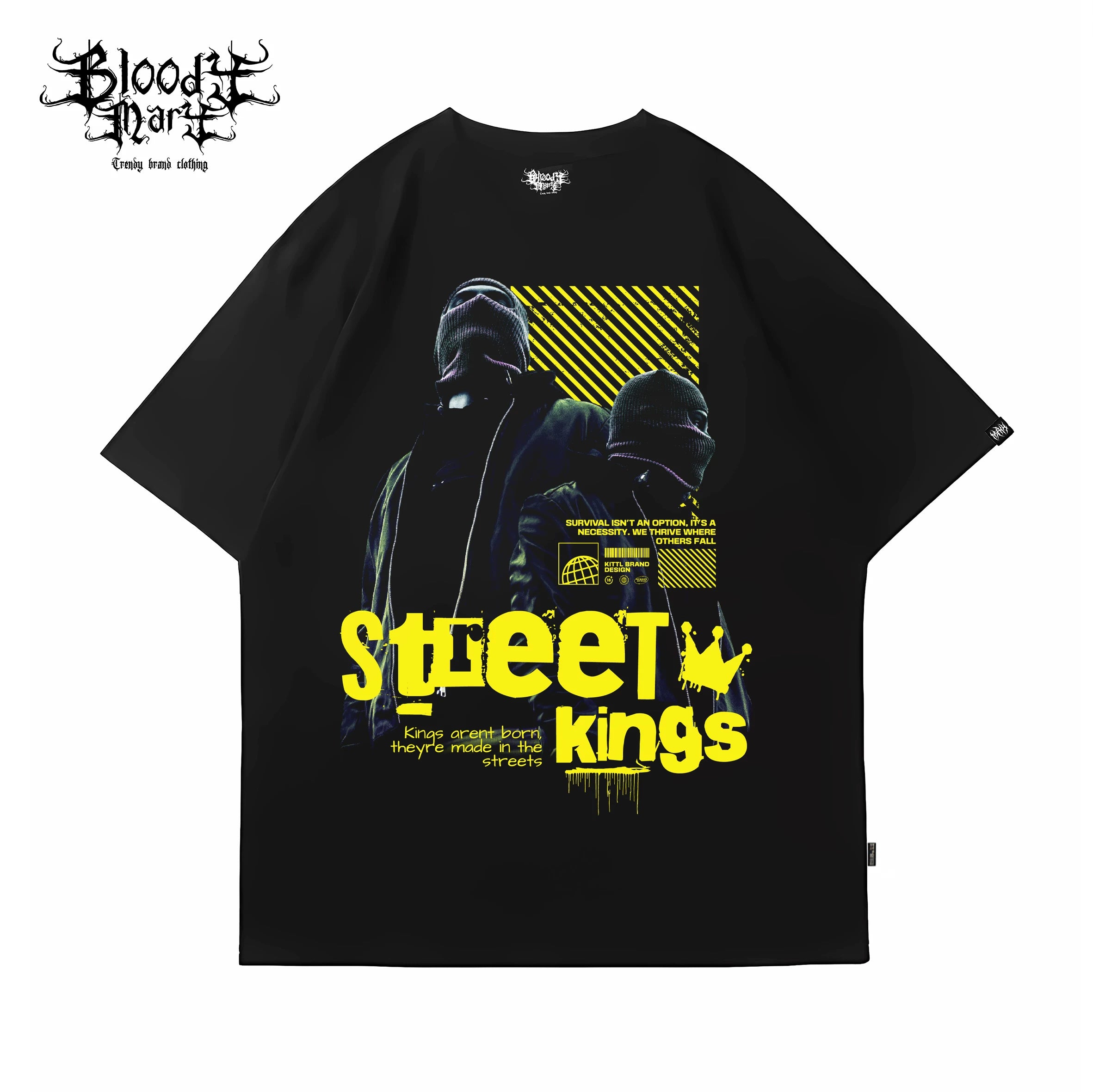 American Trendy Bandit Bandit Money Banknote Street Hip Hop T-shirt Trendy High Street Dance INS Tattoo West Coast