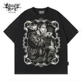 Original trendy brand Chicano, American street retro hip-hop, heavyweight loose floral tattoo artist, niche