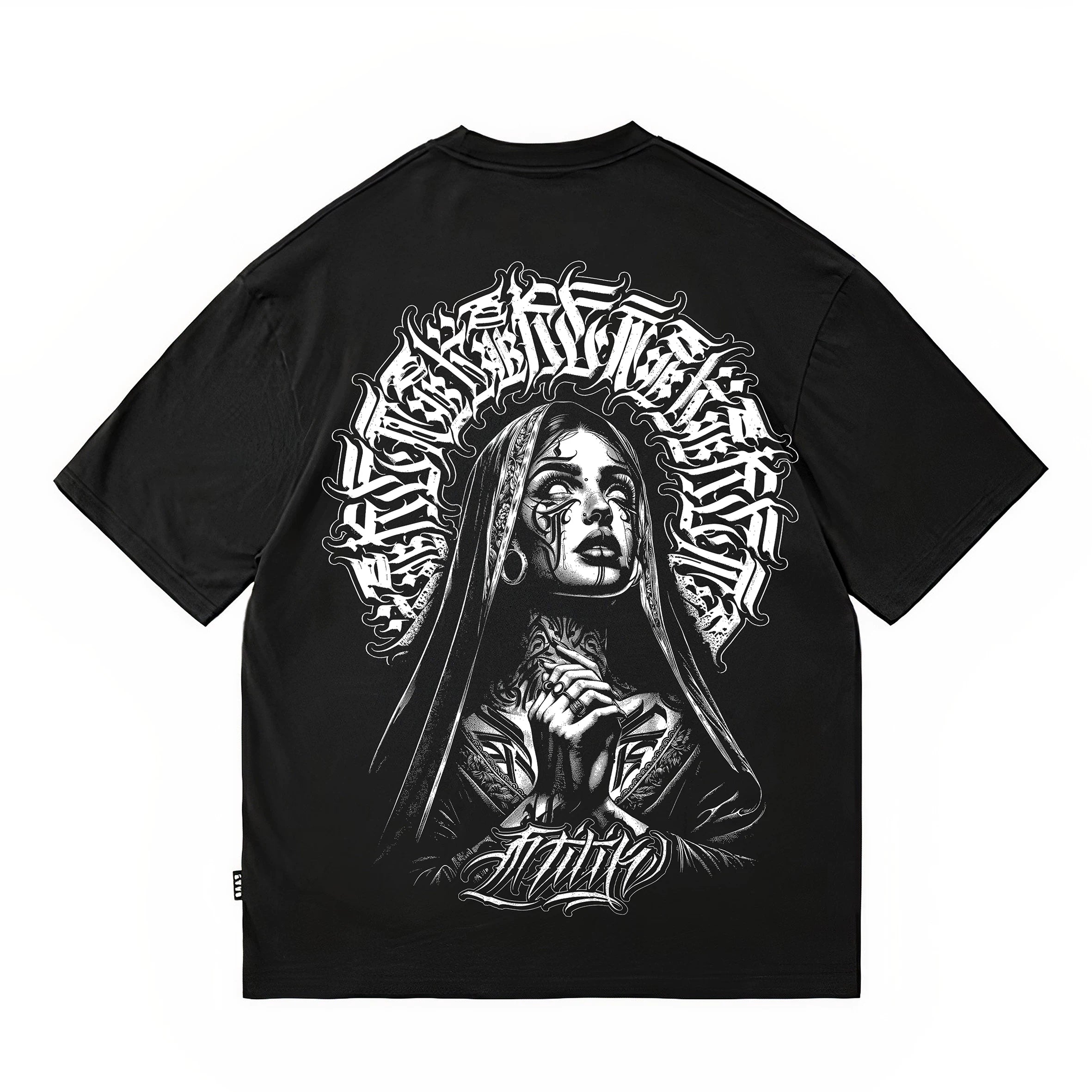 Trendy Tattoo West Coast Street Dance Chicano Cartoon Tattoo Artist American T-shirt Cotton Heavy Weight