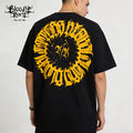 Original American style streetwear retro floral characters Chicano West Coast pure cotton heavyweight niche hip-hop tattoo artist