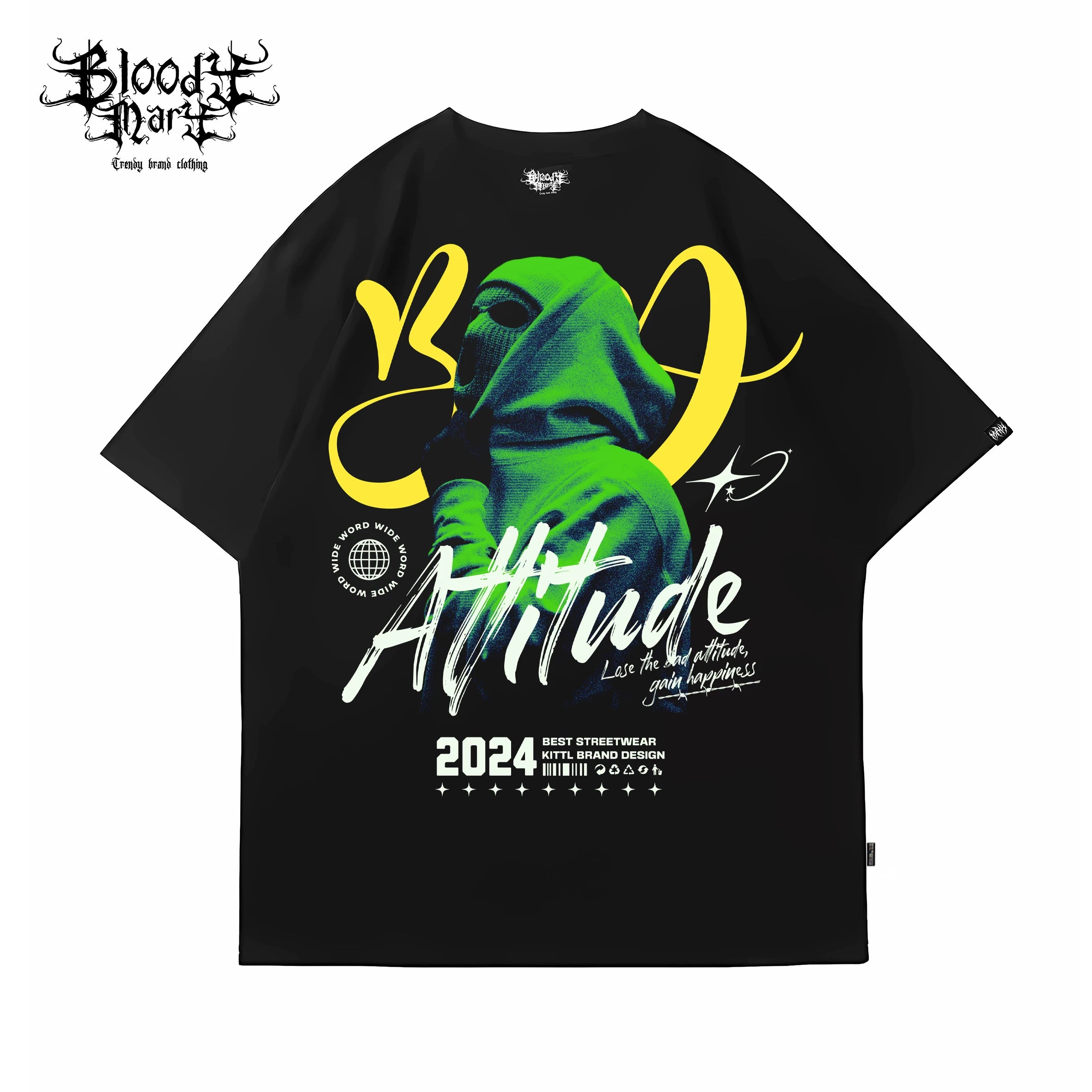 American Trendy Bandit Bandit Money Banknote Street Hip Hop T-shirt Trendy High Street Dance INS Tattoo West Coast