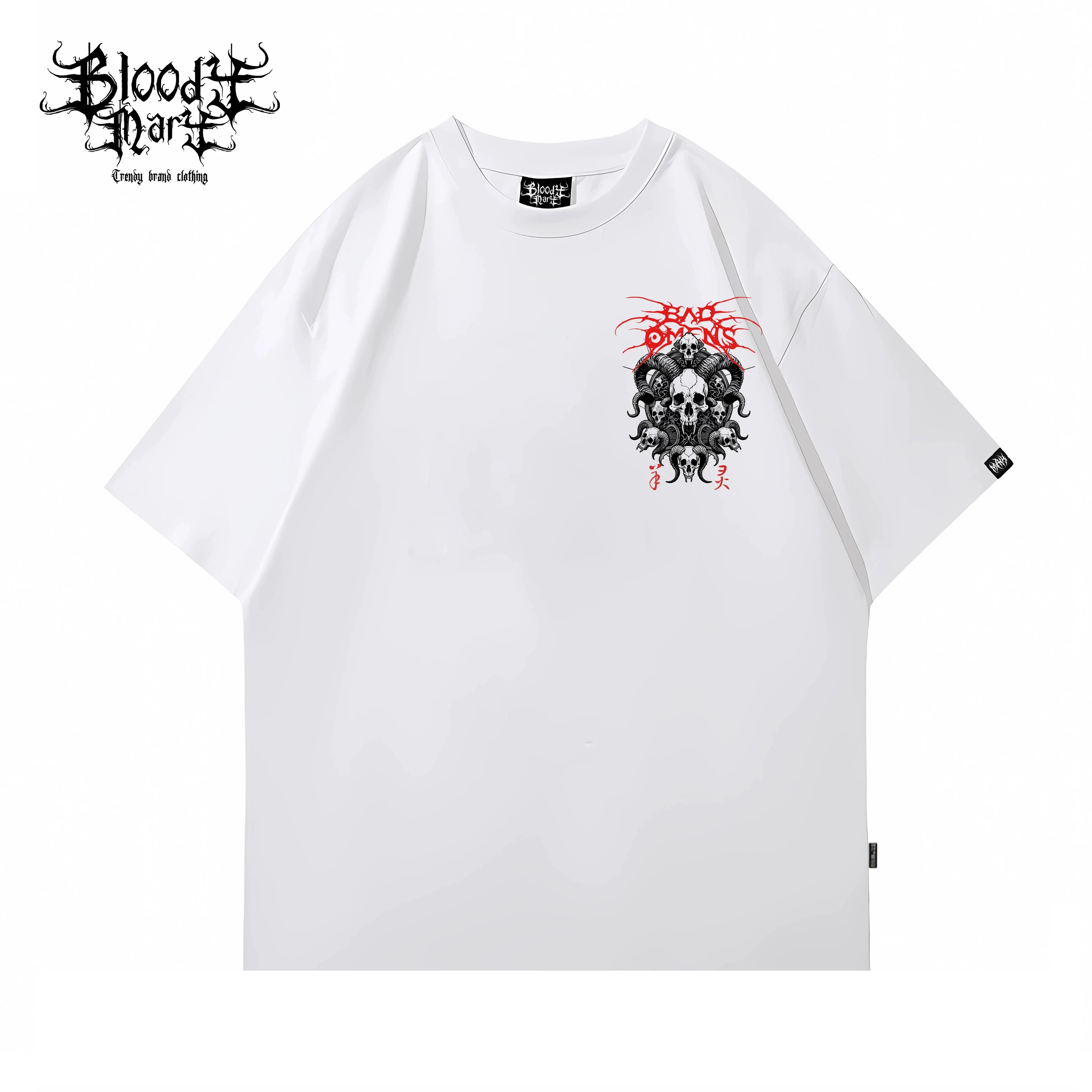 American street Chicano floral font short sleeved loose cotton heavyweight niche hip-hop tattoo artist trendy T-shirt