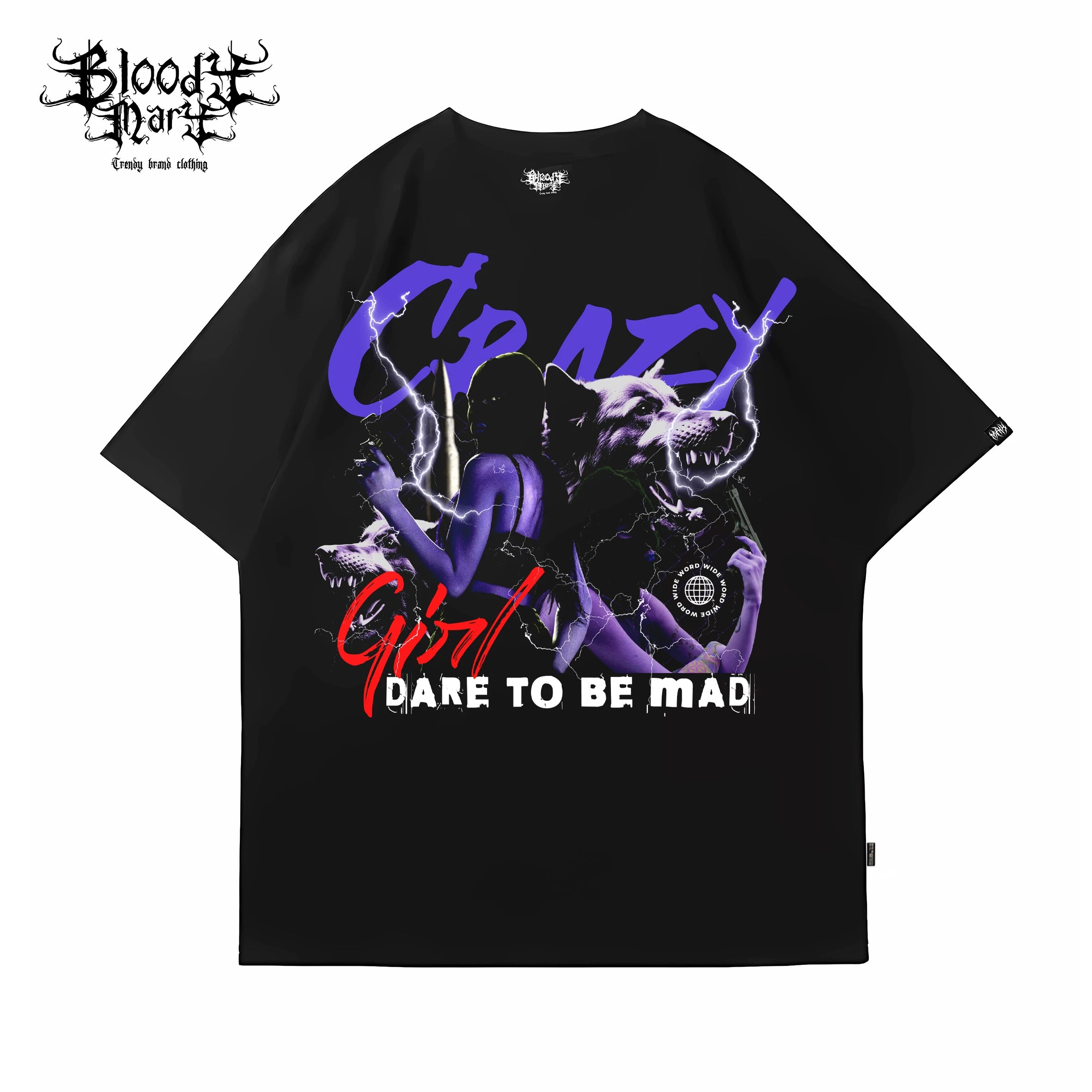 American Trendy Bandit Bandit Money Banknote Street Hip Hop T-shirt Trendy High Street Dance INS Tattoo West Coast