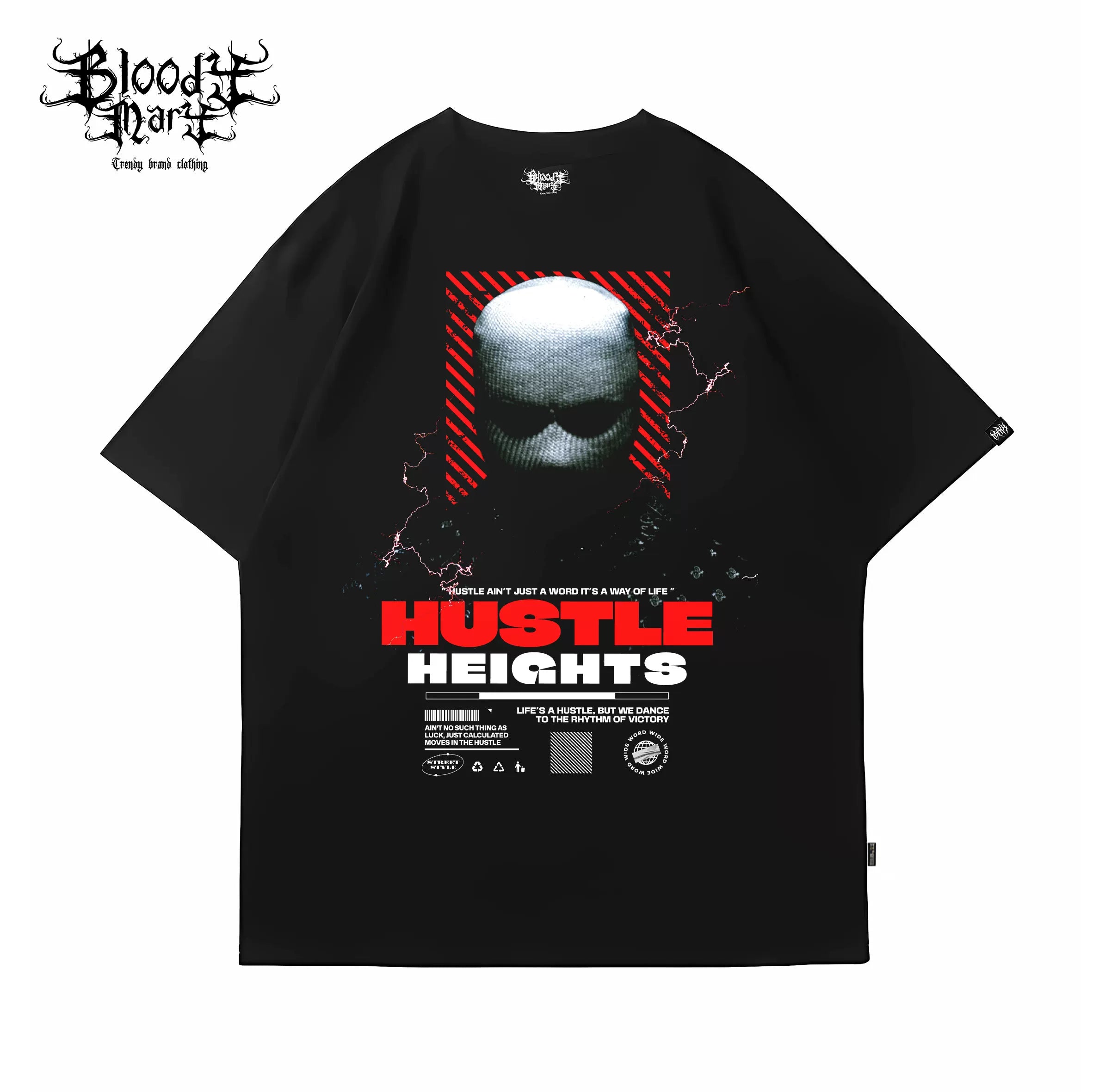 American Trendy Bandit Bandit Money Banknote Street Hip Hop T-shirt Trendy High Street Dance INS Tattoo West Coast