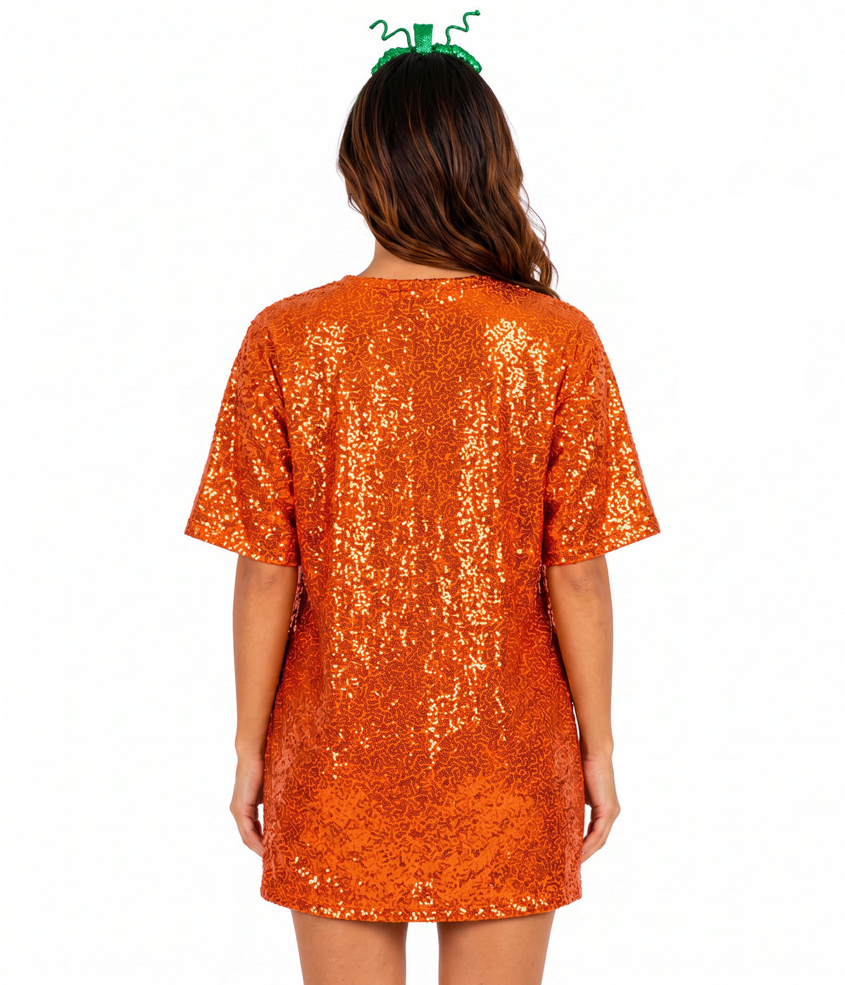 Sequined Pumpkin Costume Dress