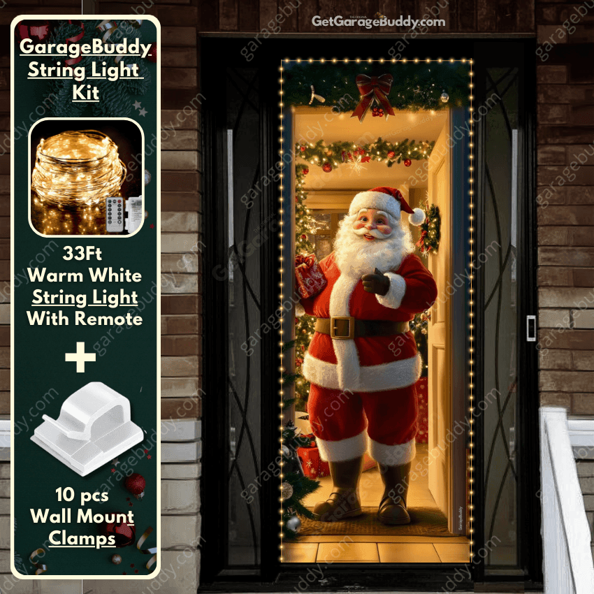 Santa's Welcome | Christmas Front Door Cover