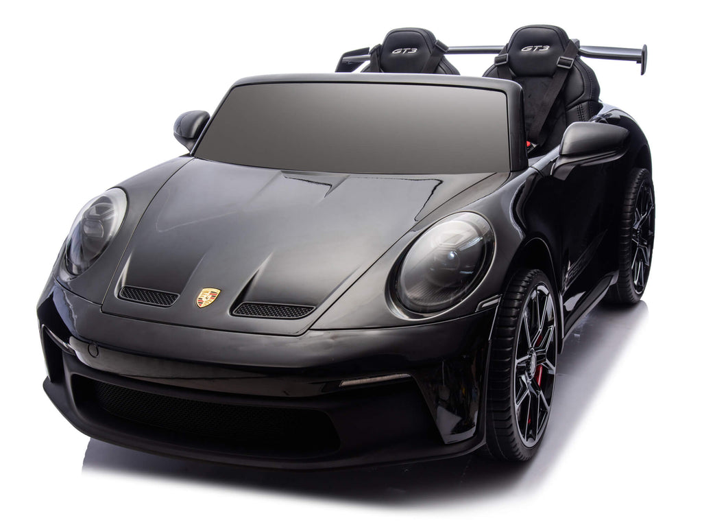 24V Porsche 911 GT3 Kids 2-Seater Ride On Car - Black