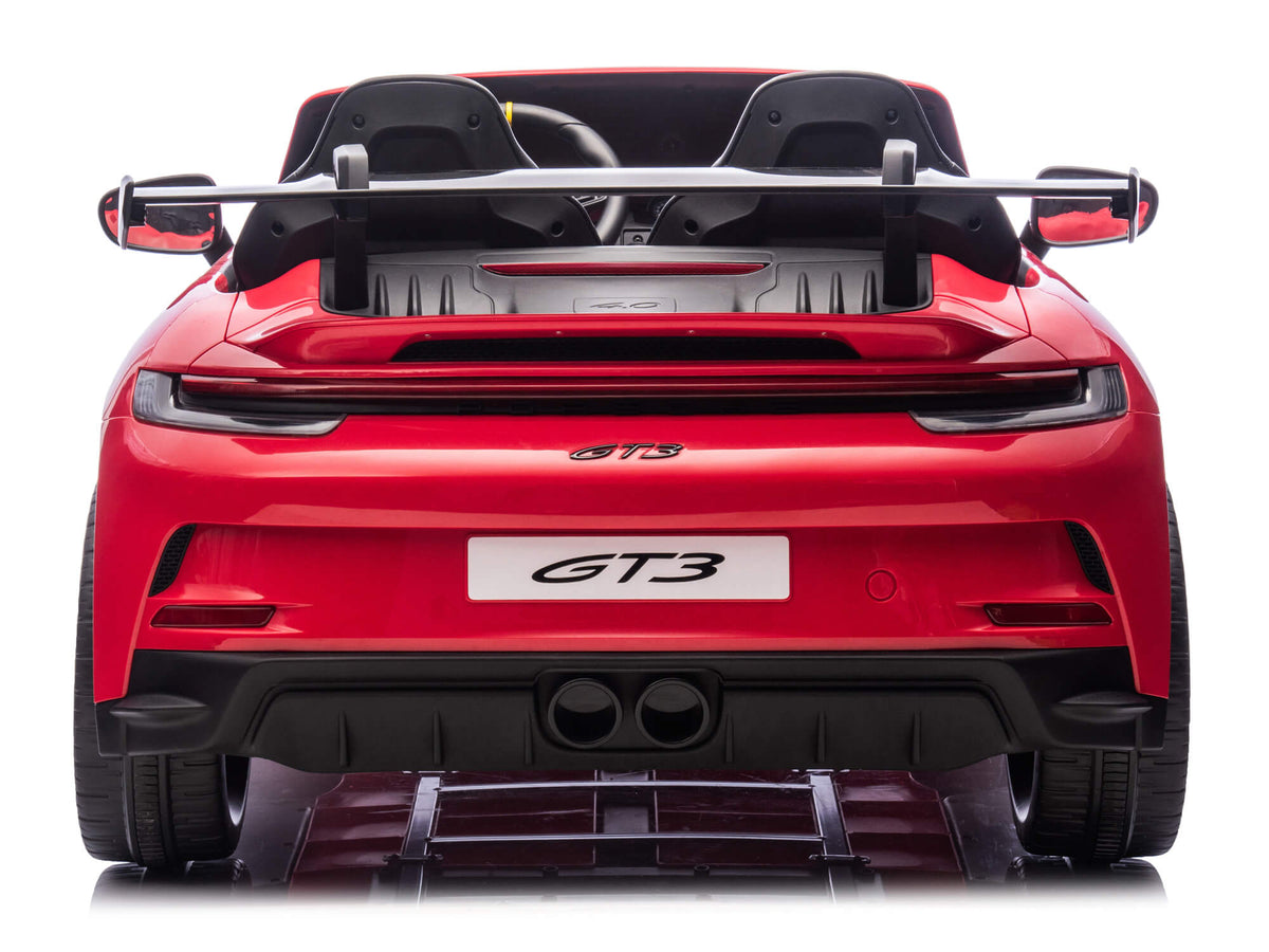 24V Porsche 911 GT3 Kids 2-Seater Ride On Car - Red