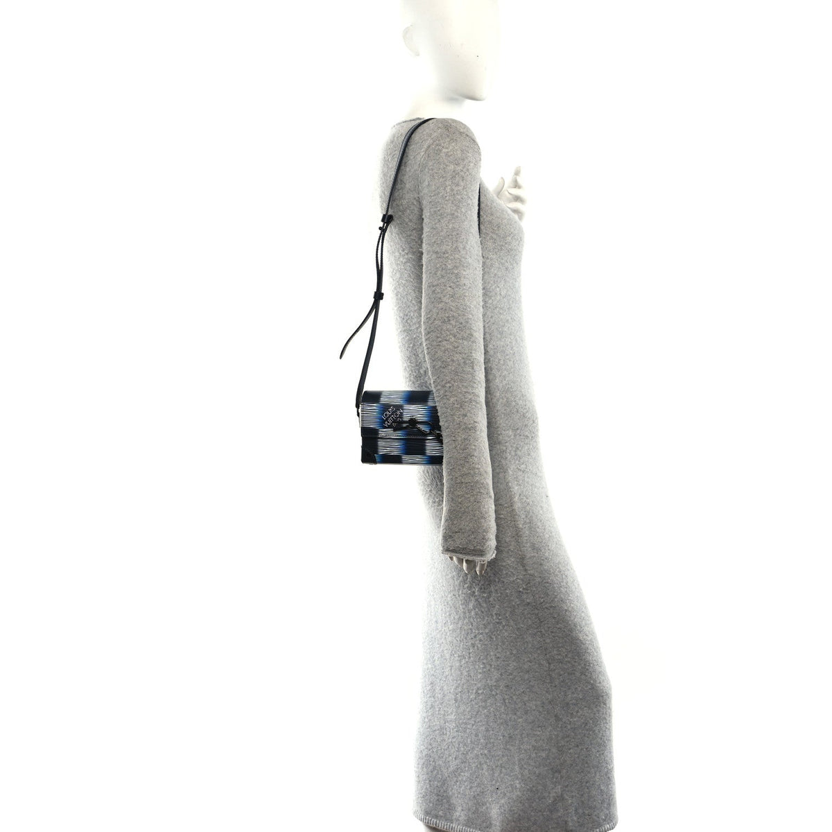 Damier Rush Epi Steamer Wearable Wallet Blue Moon