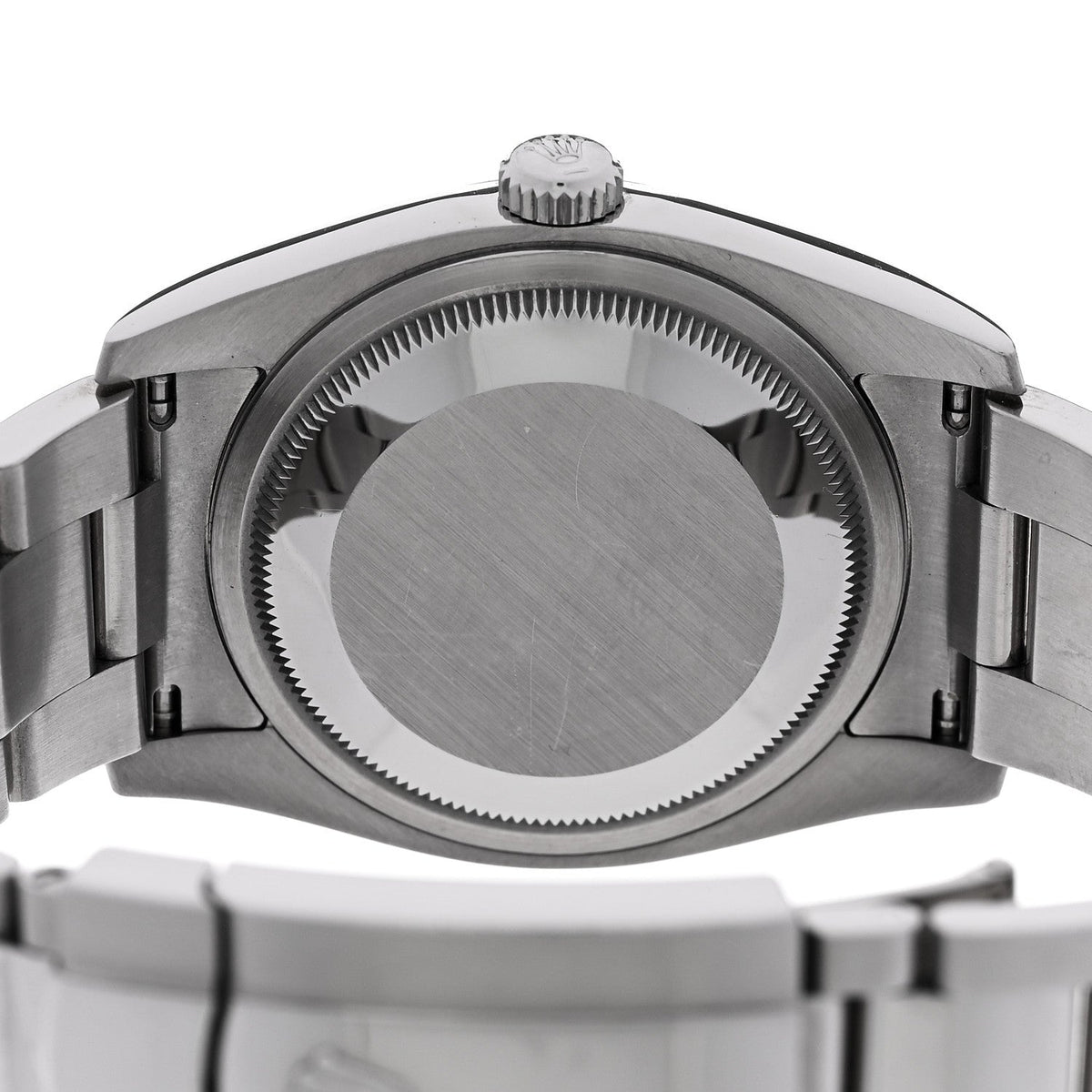 Stainless Steel 18K White Gold 36mm Oyster Perpetual Datejust Watch Black 116234