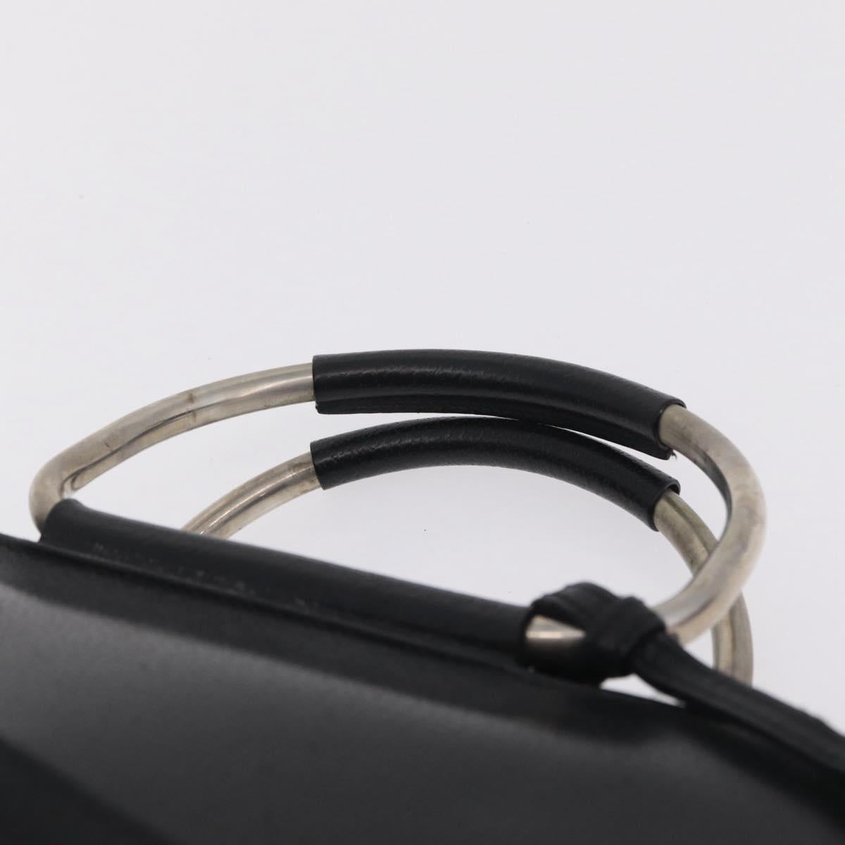 GUCCI Micro GG Clutch Bag Hand Bag Leather 3 Set Black Beige Auth am12787