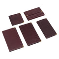 Cartier Must Line Wallet Leather 5 Set Bordeaux Gold Tone Auth am12798