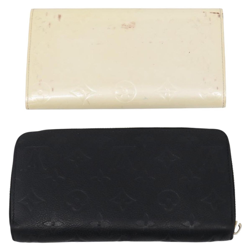 LOUIS VUITTON Vernis Epi Wallet Leather Patent leather 4 Set LV Auth am12955