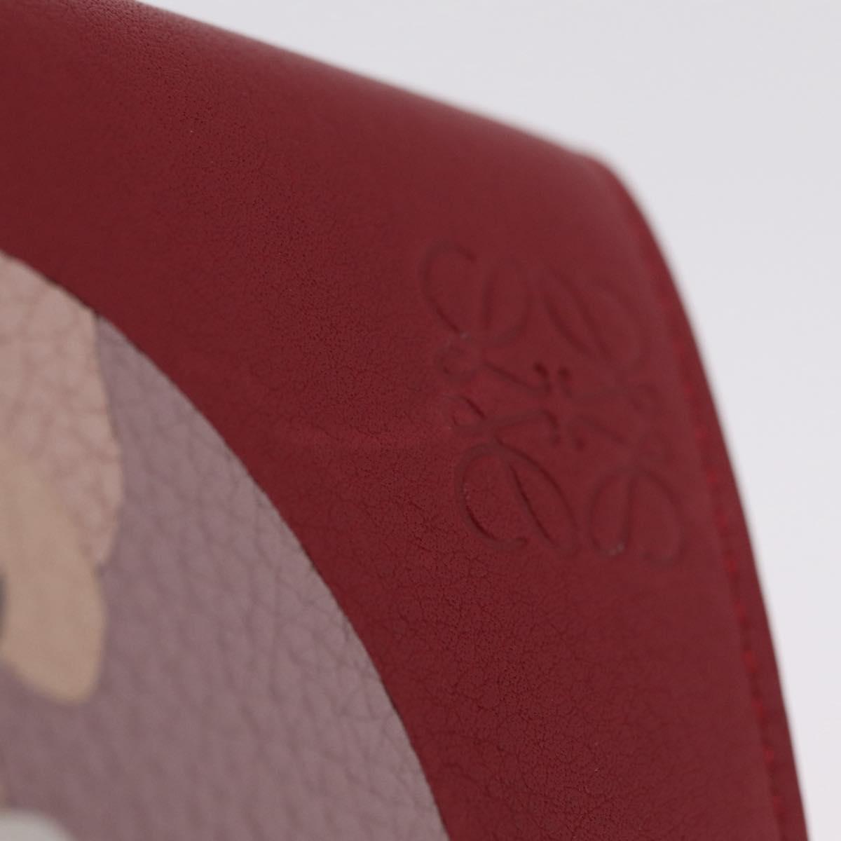 LOEWE Studio Ghibli Spirited Away Bo Mouse Wallet Leather Red Auth am12984SM