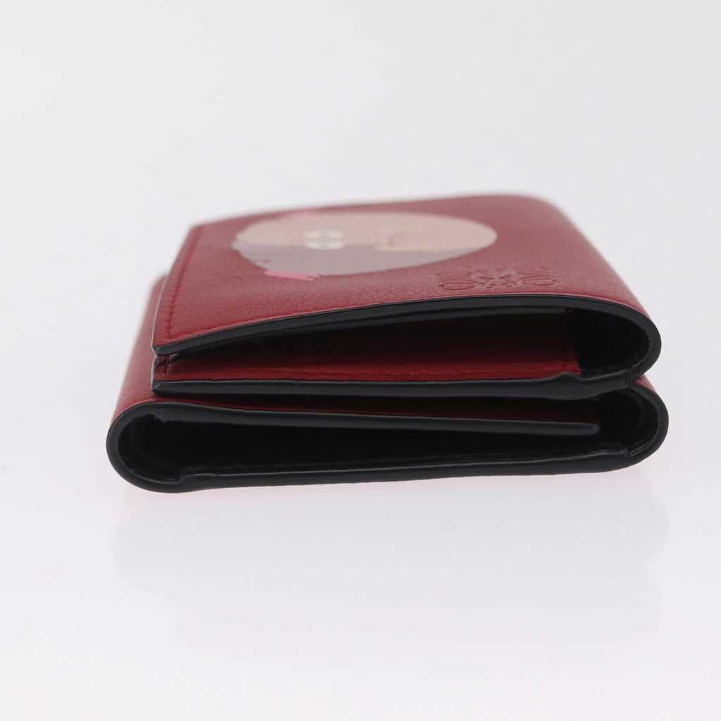 LOEWE Studio Ghibli Spirited Away Bo Mouse Wallet Leather Red Auth am12984SM