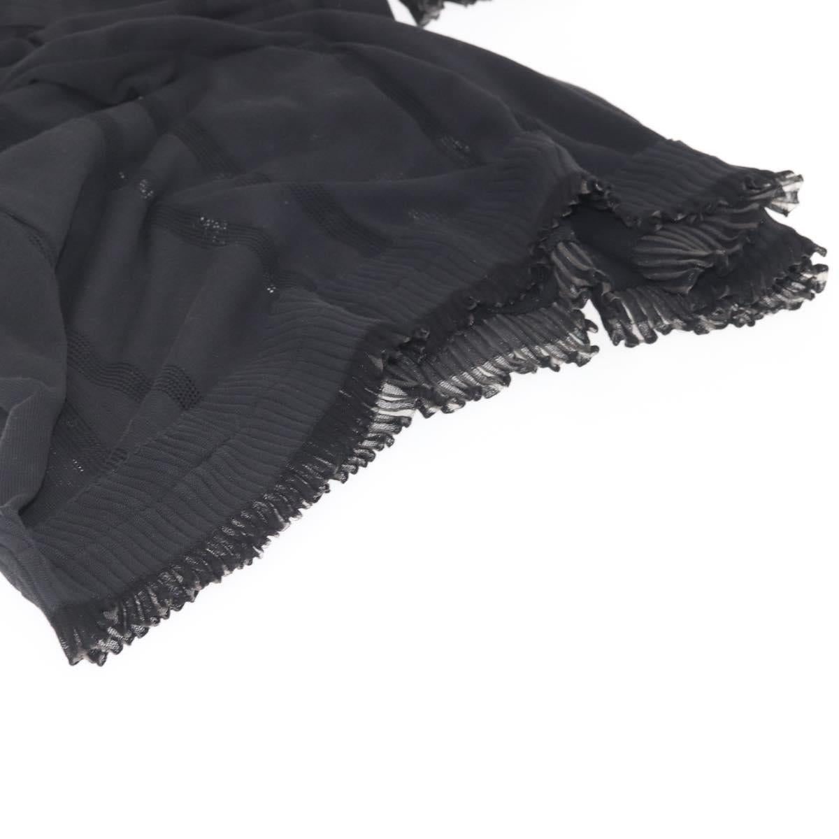 CHANEL One Piece Cotton Black CC Auth am9148
