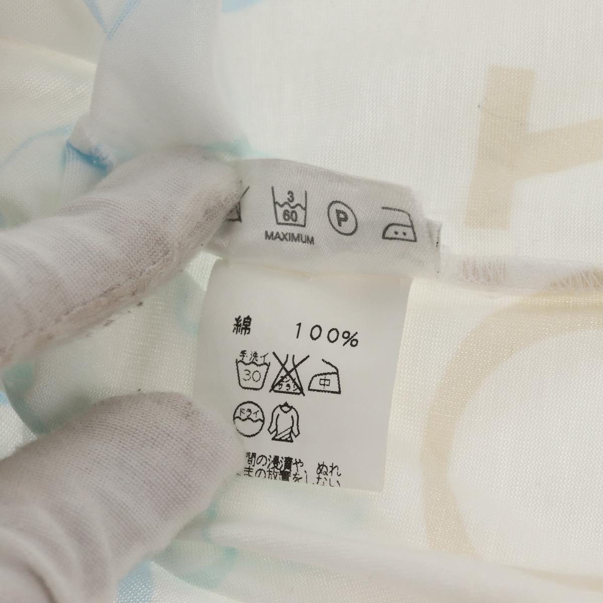HERMES Margiela Period Short Sleeved T Shirt Cotton White Auth am9197V