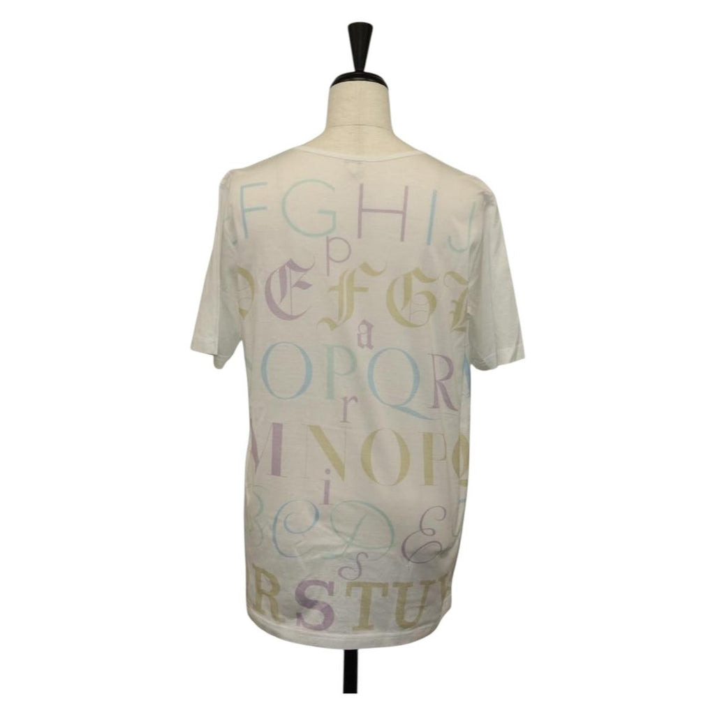 HERMES Margiela Period Short Sleeved T Shirt Cotton White Auth am9197V