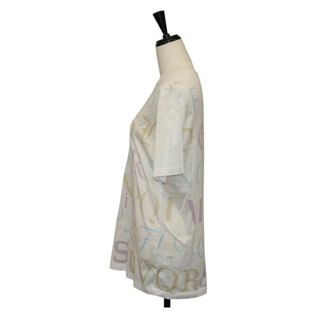 HERMES Margiela Period Short Sleeved T Shirt Cotton White Auth am9197V