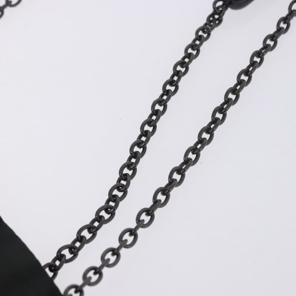 PRADA Chain Tote Bag Nylon Green Auth ar14194