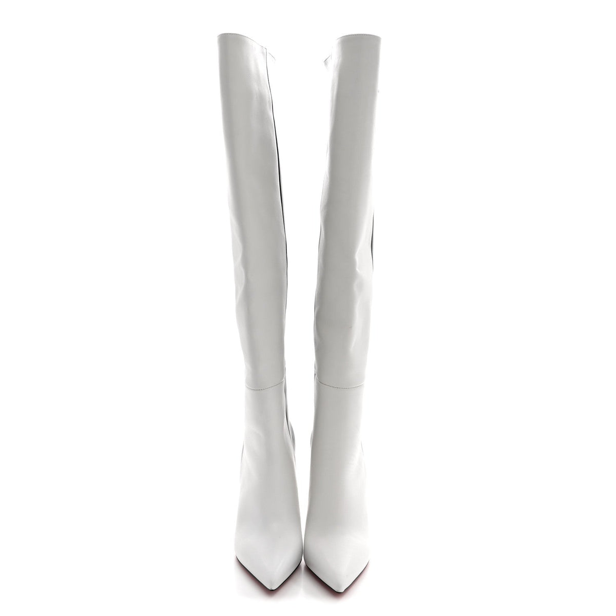 Calfskin Astrilarge 100 Knee Boots 37 Black White