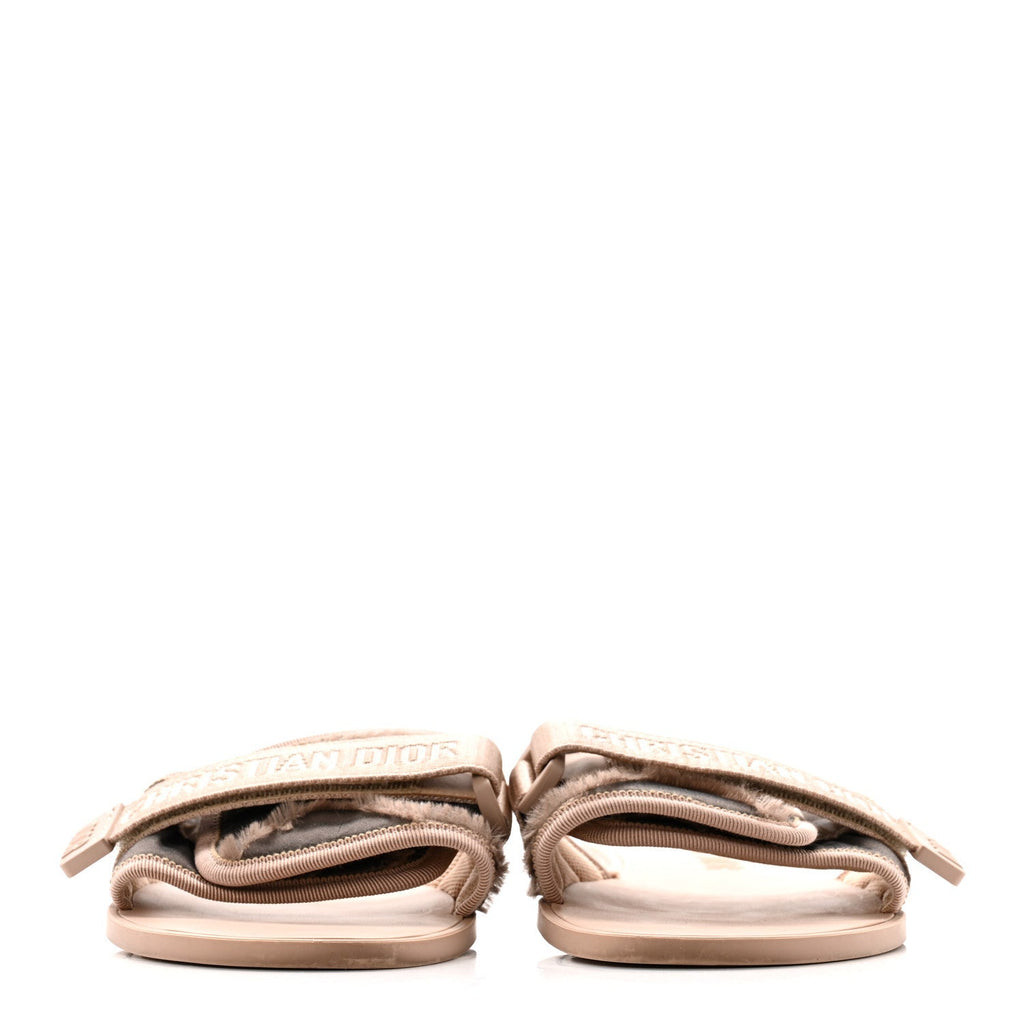 Canvas Nylon Camouflage Dior(e)volution Mule Slide Sandals 41 Nude