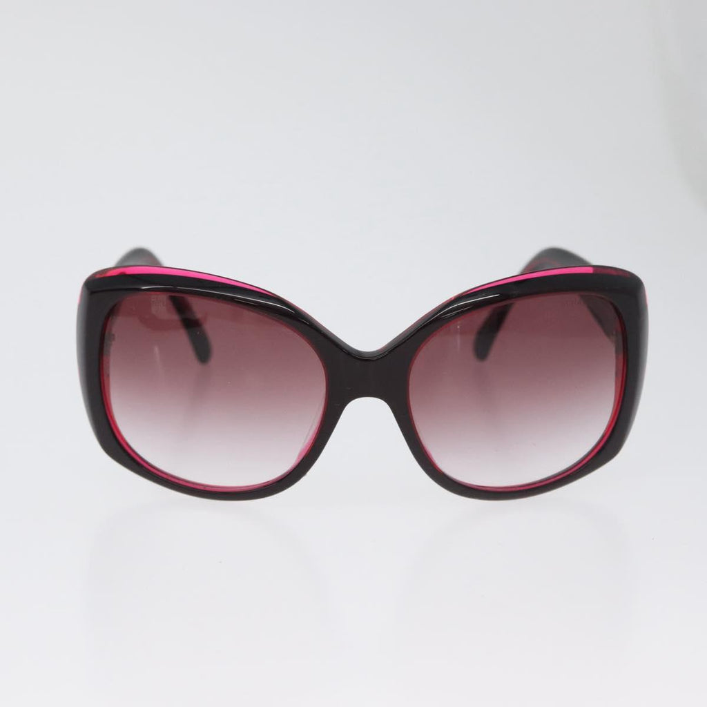 CHANEL COCO Mark Sunglasses plastic Red 5183-A CC Auth BA11304