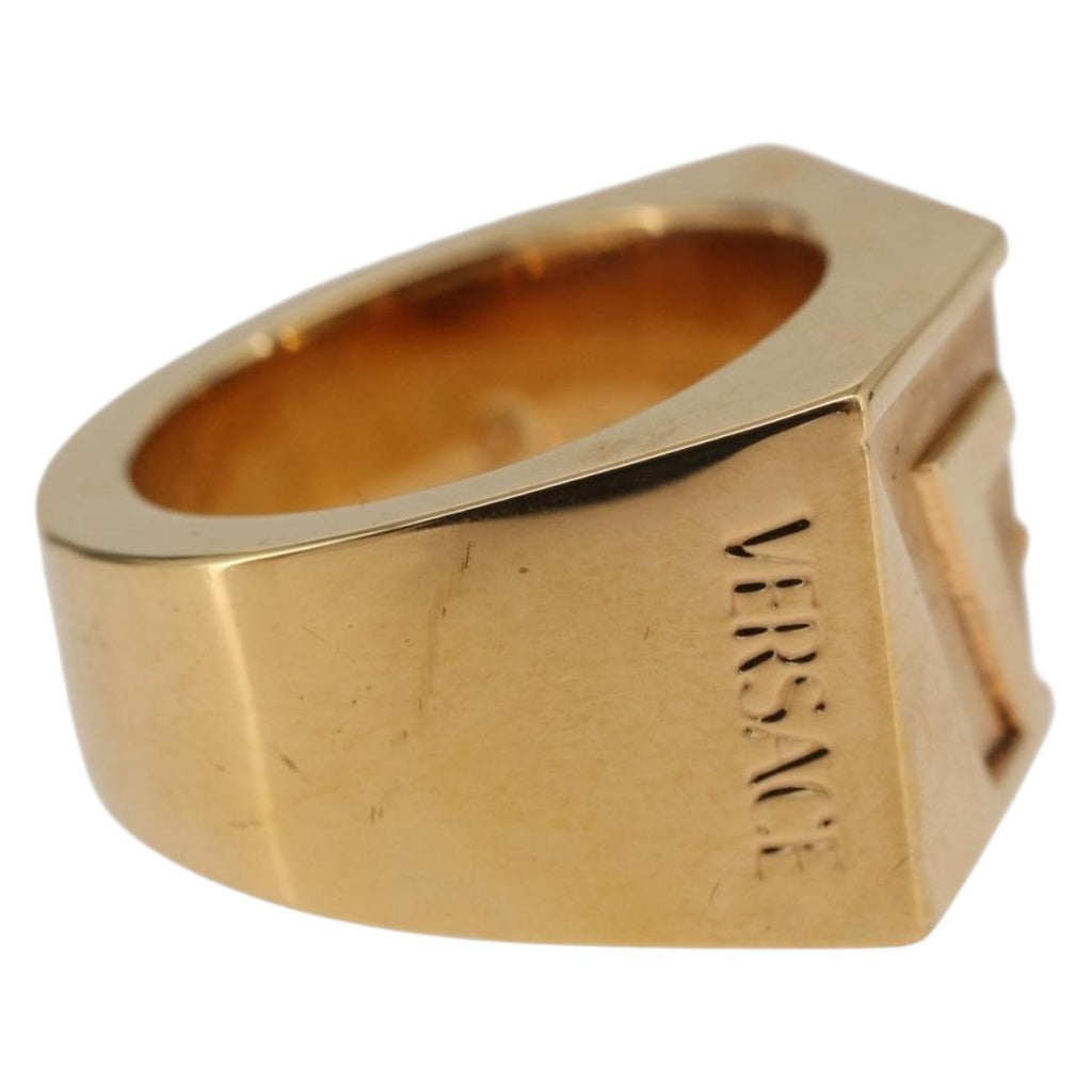 VERSACE Ring Metal Gold Tone Auth BA13629V