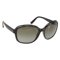 PRADA Sunglasses Plastic Brown Gold Tone Auth BA15543