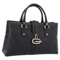 GUCCI Hand Bag Leather Black Gold 131325 Auth BA15848V