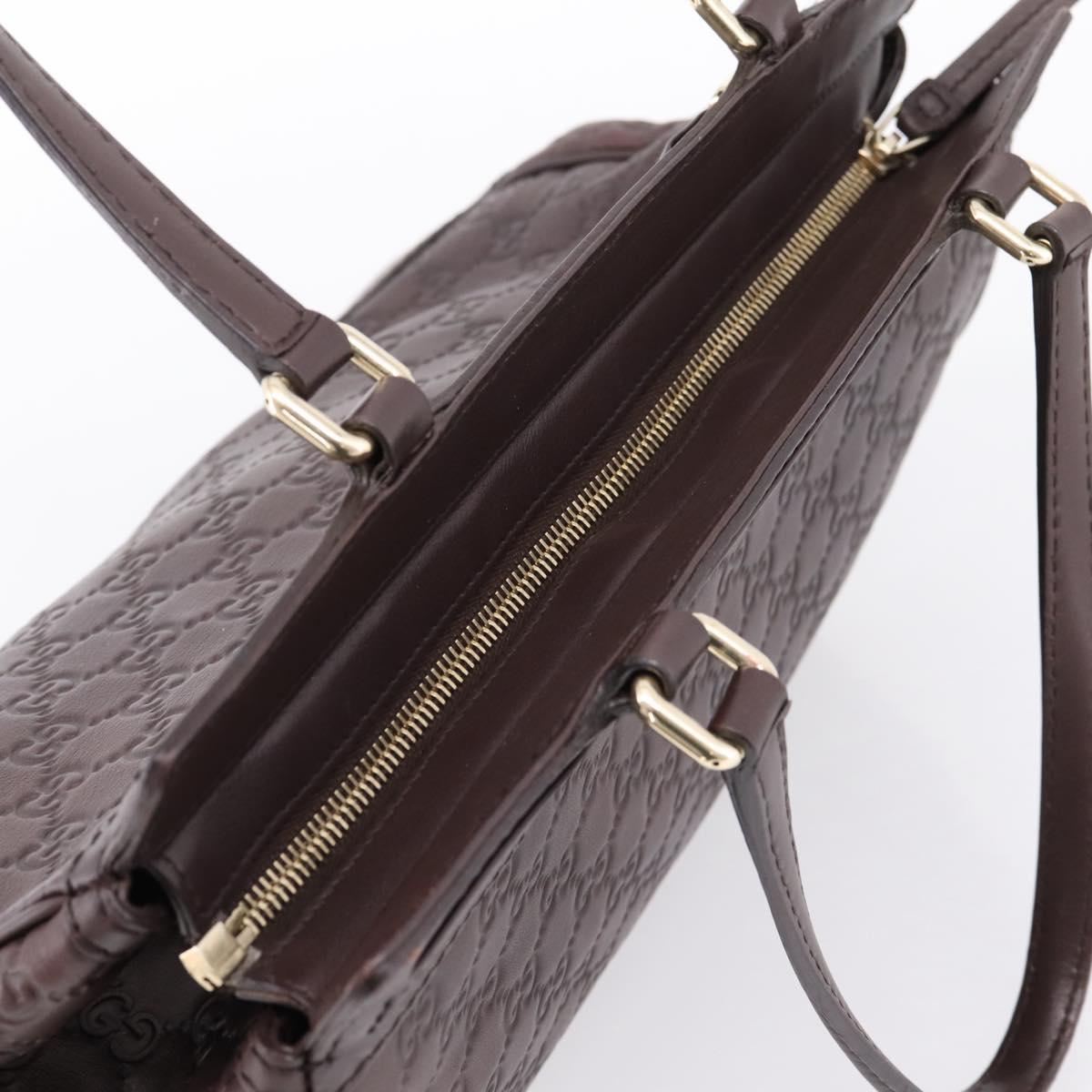GUCCI GG Canvas Guccissima Tote Bag Brown Gold 257068 Auth BA15857V